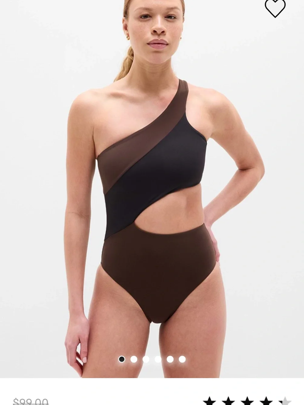 Athleta Shoreline Asymmetrical One-Piece - Small Tall for Long Torso
